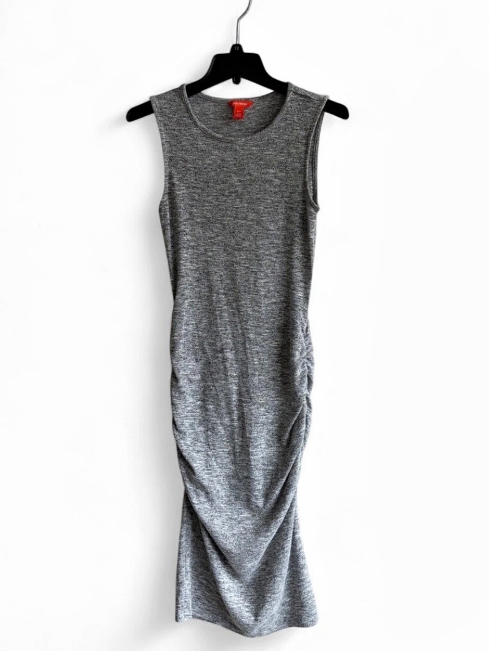 JOE FRESH Bodycon Side Ruched Dress | Heather Gray - SIZE SMALL